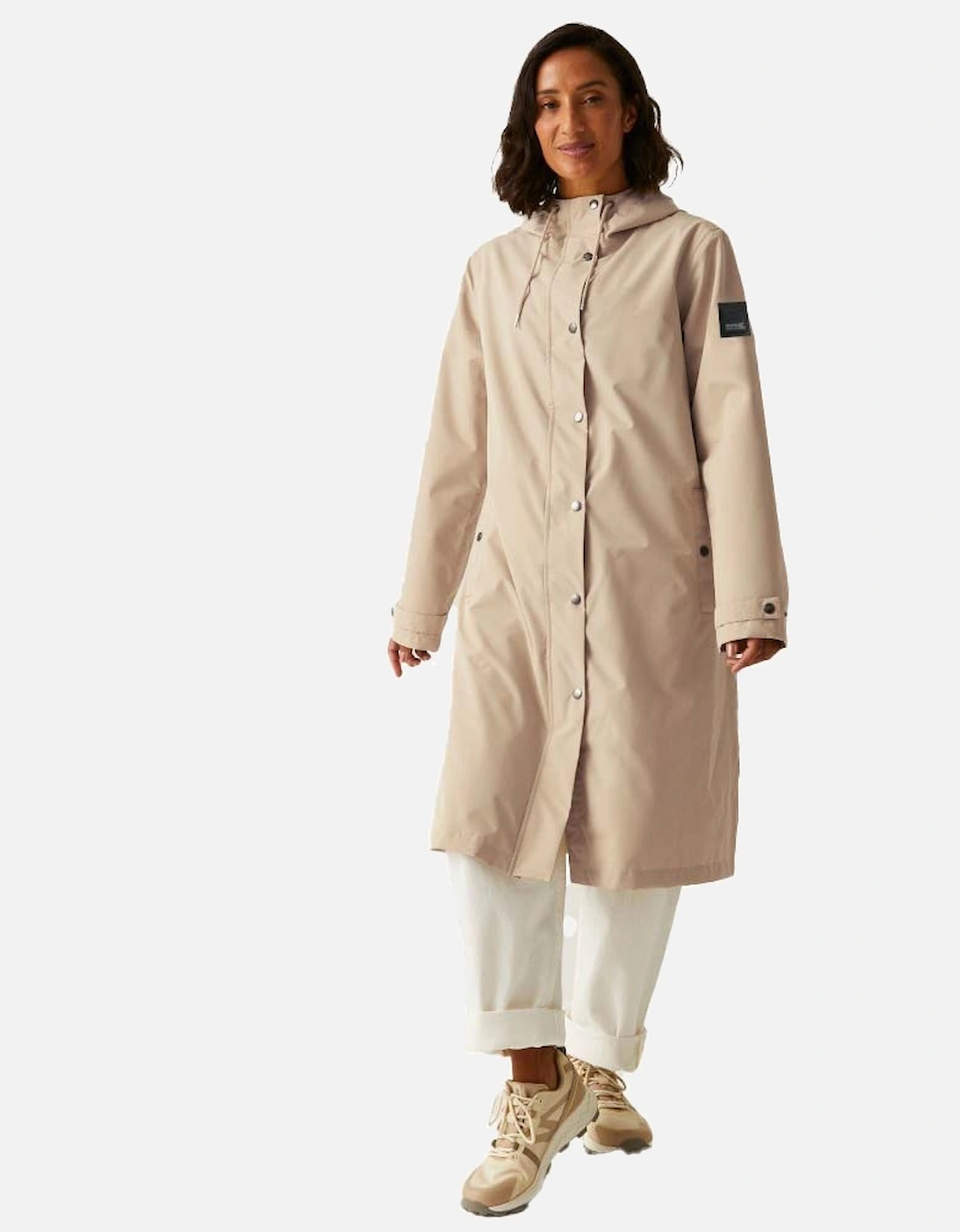 Womens Reinna Long Waterproof Breathable Coat, 5 of 4