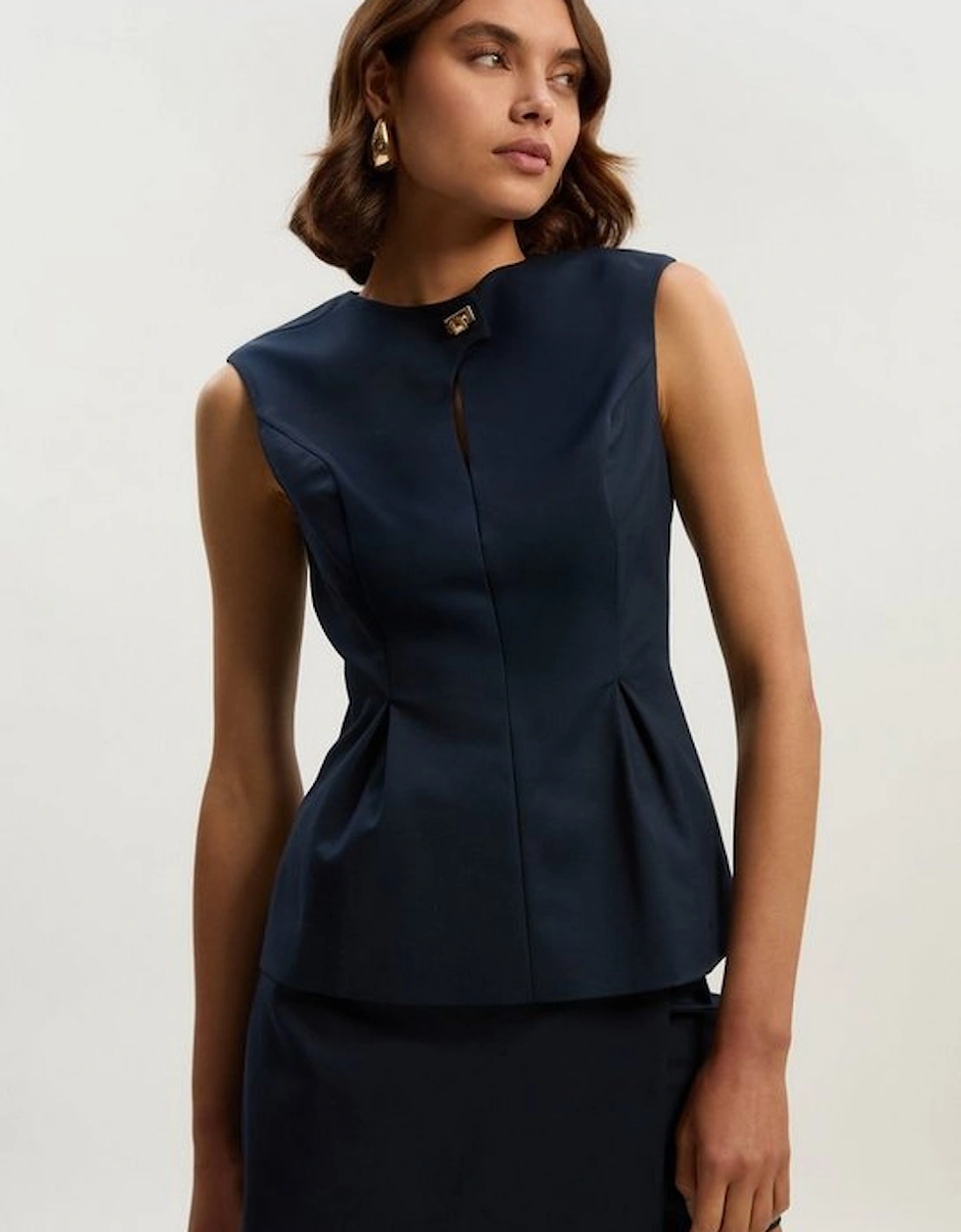 Techno Hardware Detail Sleeveless Woven Top, 4 of 3