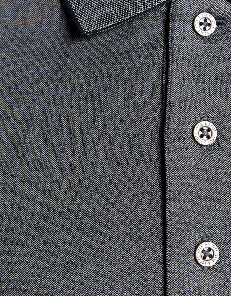 Lyle & Scott Pique Interlock Polo Shirt - X973 Chambray Blue