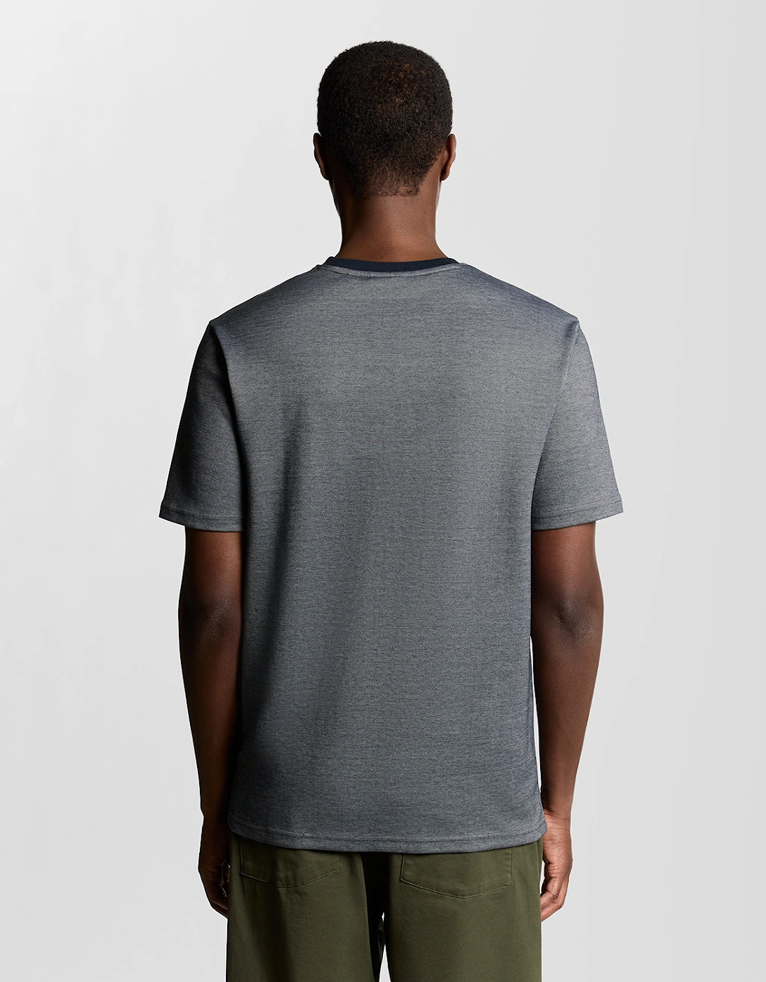 Lyle & Scott Pique Interlock T-Shirt - X973 Chambray Blue