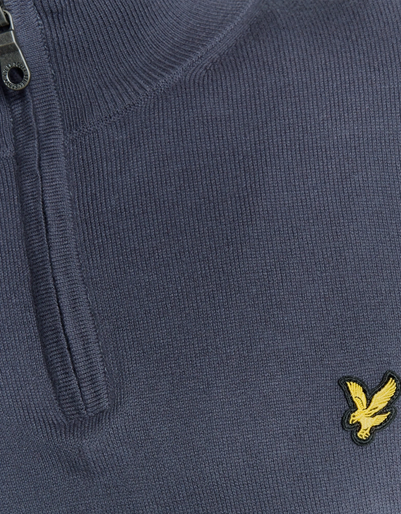 Lyle & Scott Cotton Merino Mens Quarter Zip Jumper - X854 Graystone