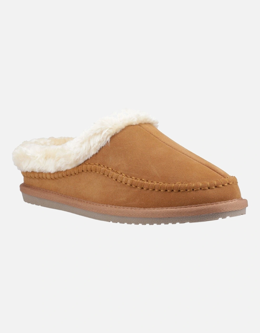 Atticus Suede Men's Tan Slippers, 6 of 5