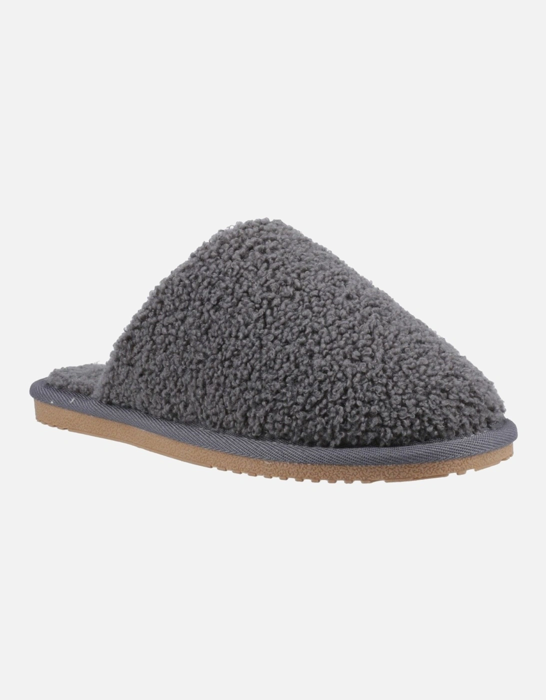 Hush Puppies Women's Grey Joanna Textile Charcoal Slippers - Size 5