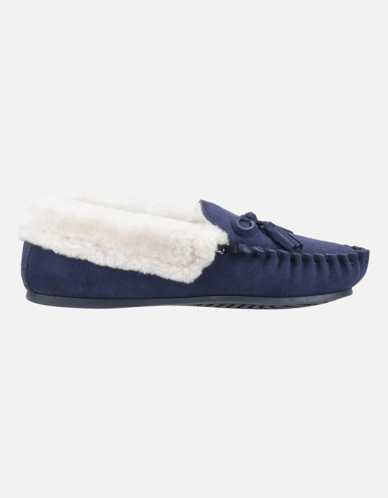 Agnes Suede Women's Navy Slippers