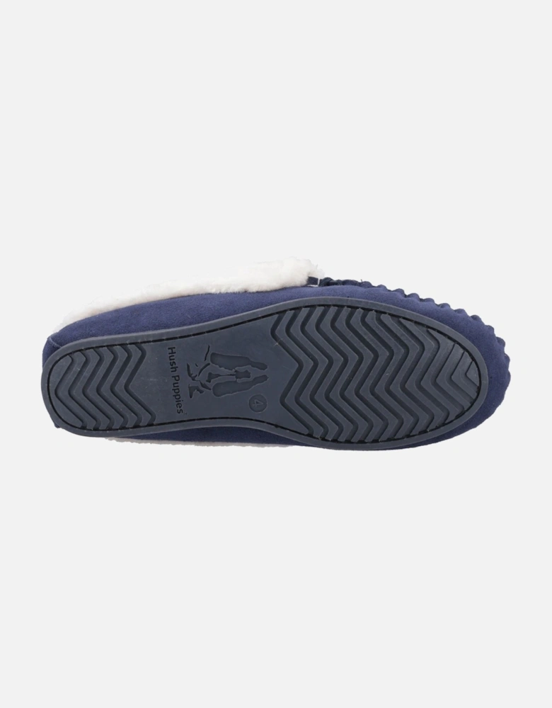 Agnes Suede Women's Navy Slippers