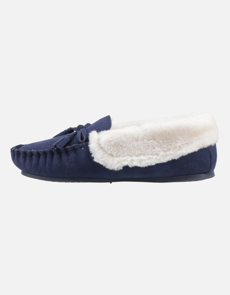 Agnes Suede Women's Navy Slippers
