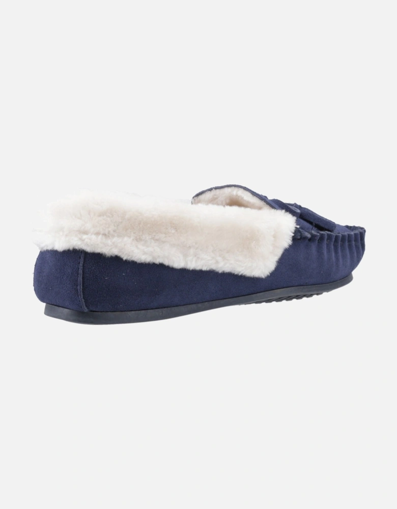 Agnes Suede Women's Navy Slippers