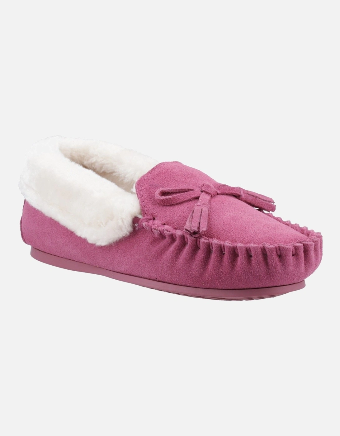 Agnes Suede Women's Pink Slippers, 6 of 5