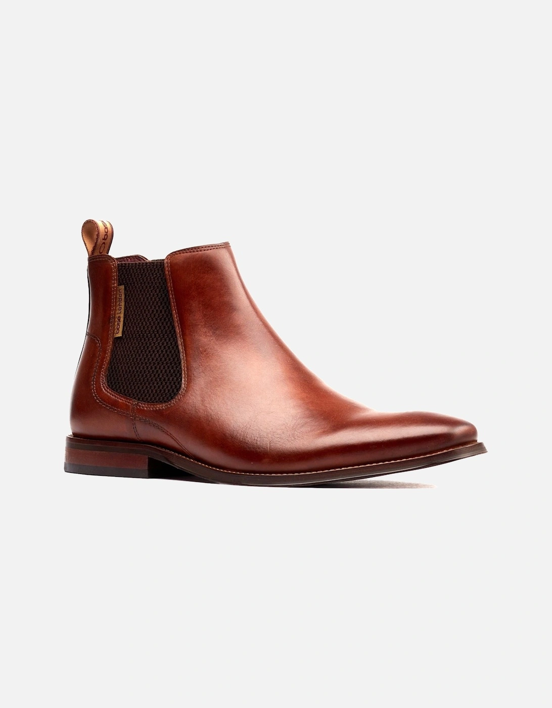 London Sikes Leather Men's Tan Boots, 5 of 4