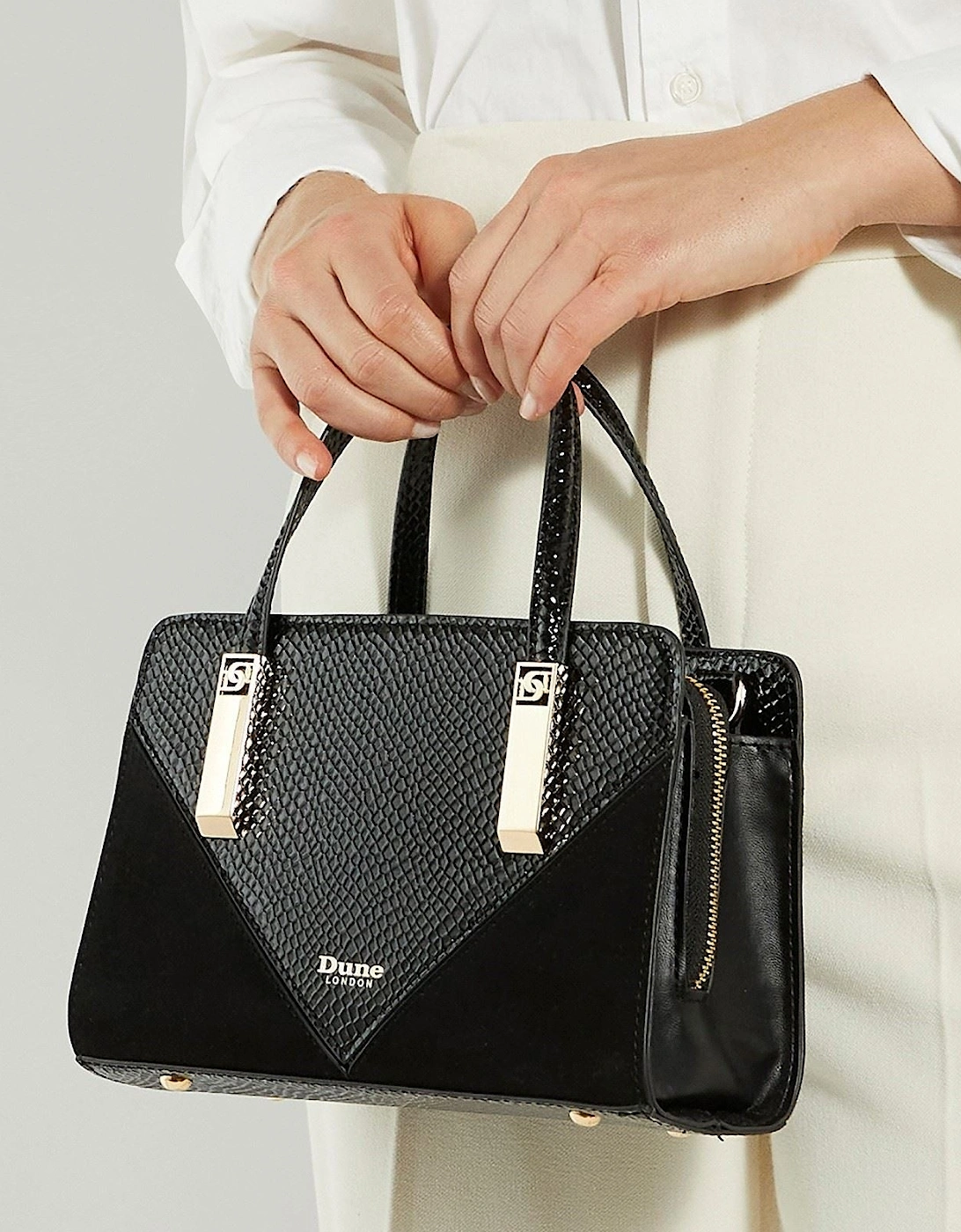 Dune Dinkydenbeigh Women's Black Top-Handle HandBag