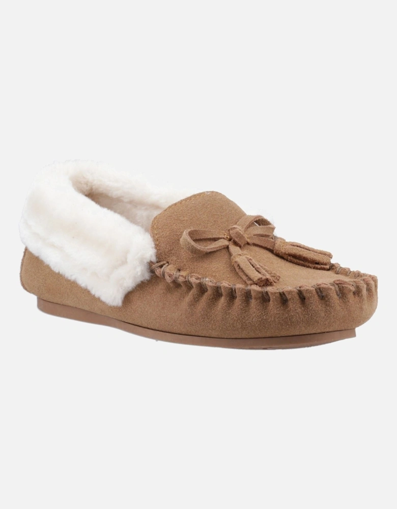 Agnes Suede Women's Tan Slippers