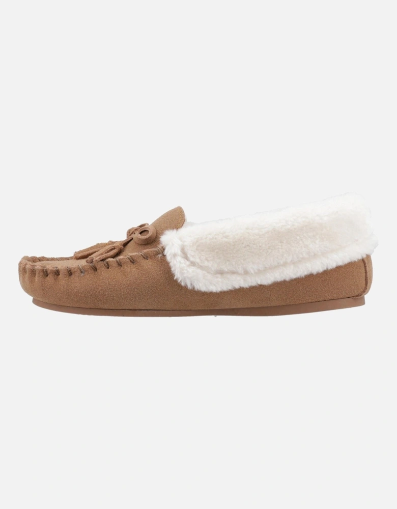 Agnes Suede Women's Tan Slippers