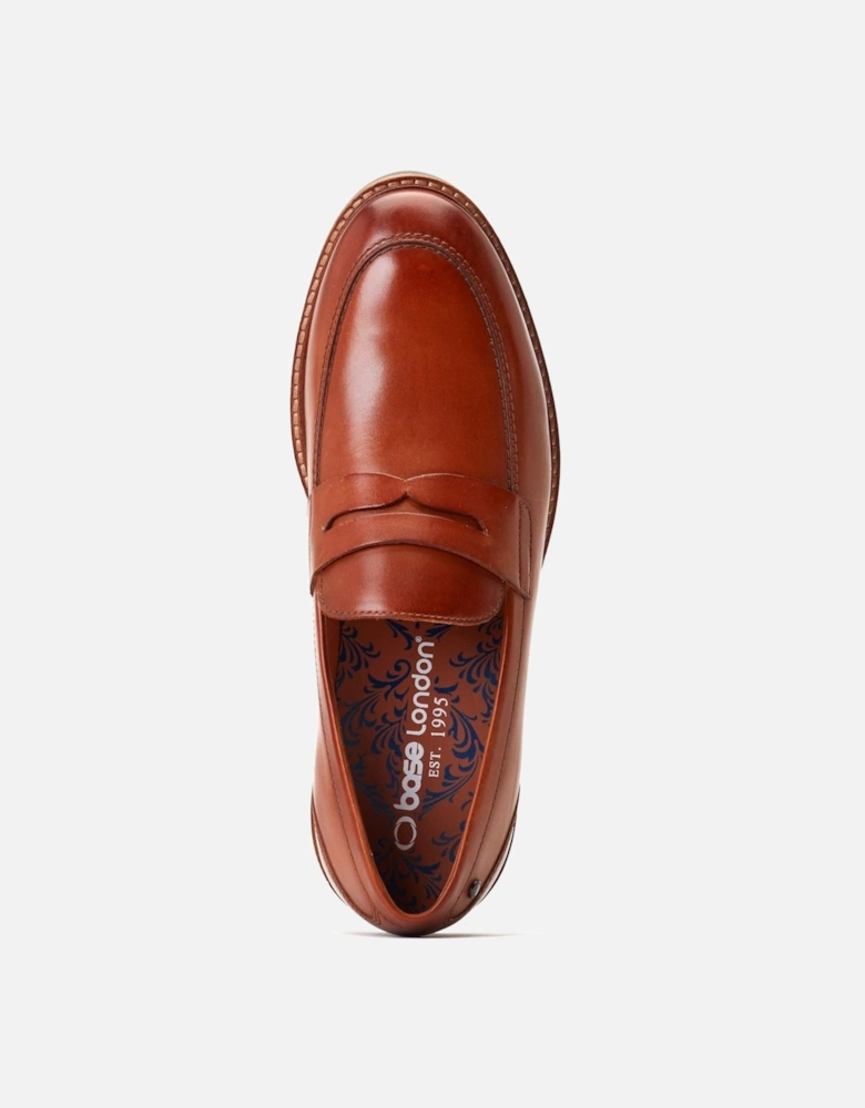 London Sid Leather Men's Tan Loafers