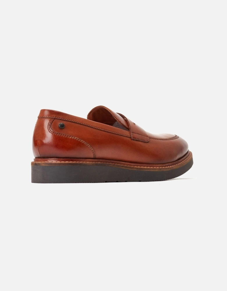 London Sid Leather Men's Tan Loafers
