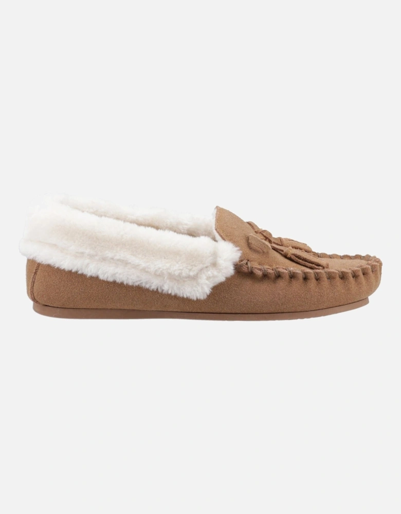 Agnes Suede Women's Tan Slippers