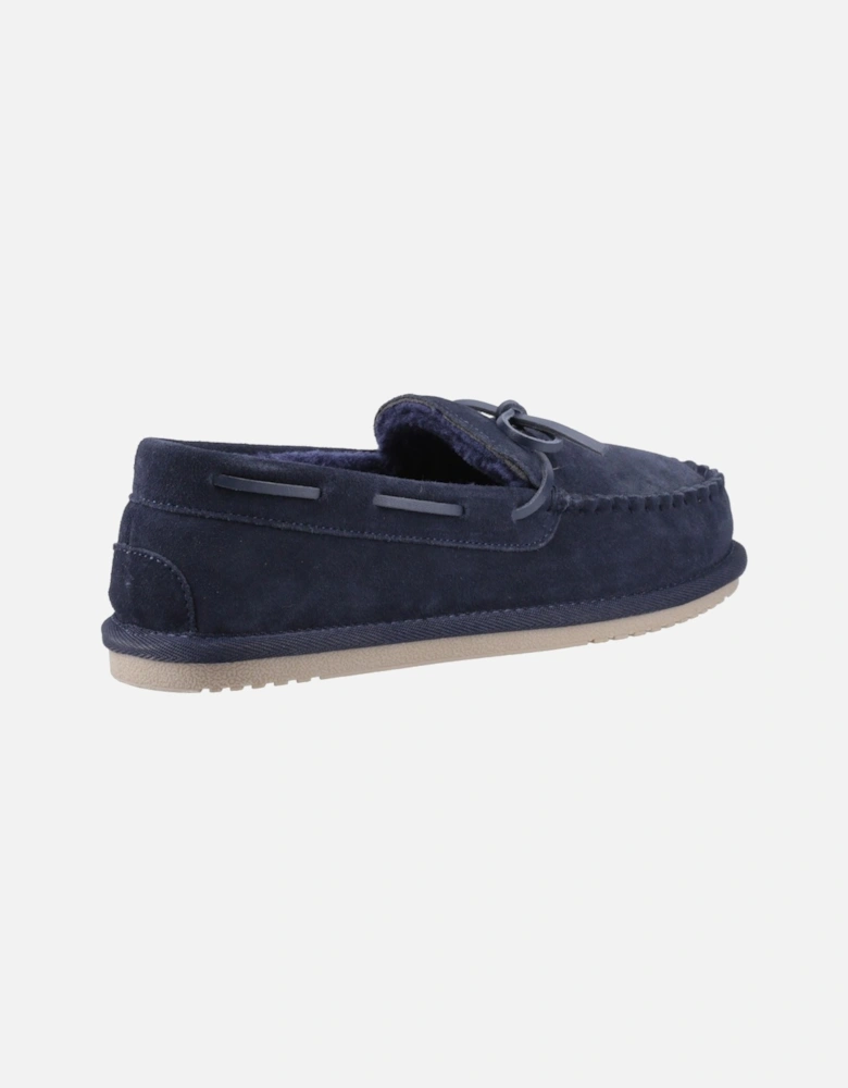 Abraham Suede Men's Navy Slippers