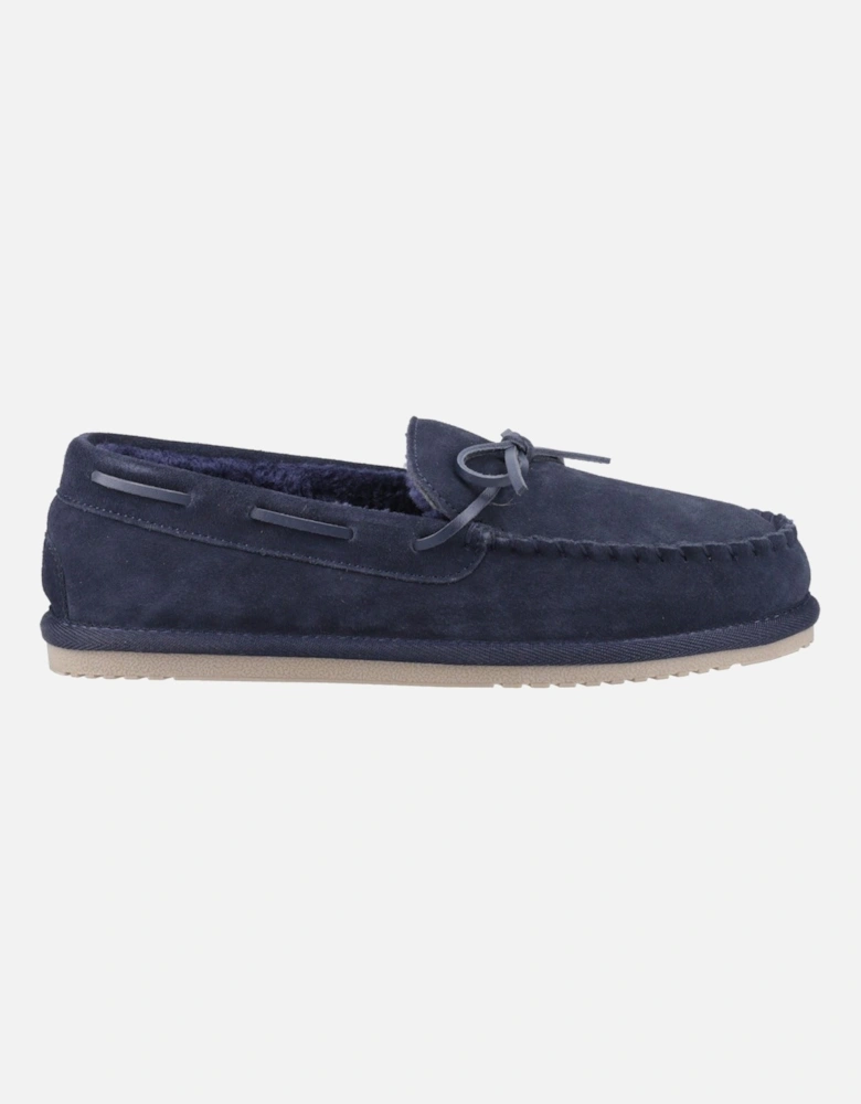 Abraham Suede Men's Navy Slippers