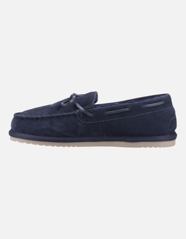Abraham Suede Men's Navy Slippers