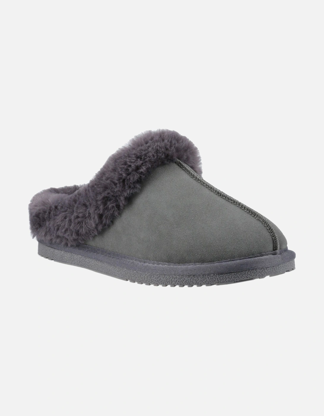 Amara Suede Women's Grey Slippers, 6 of 5
