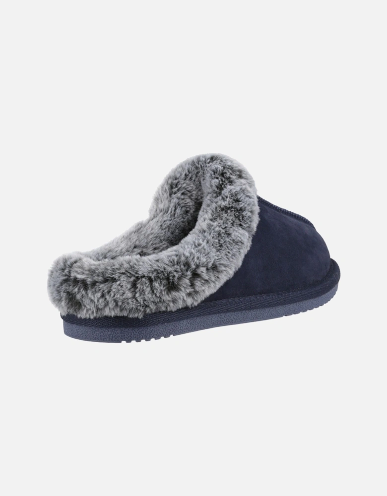 Amara Suede Women's Navy Slippers