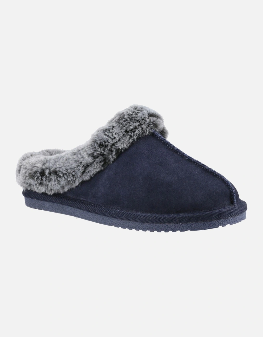 Amara Suede Women's Navy Slippers, 6 of 5