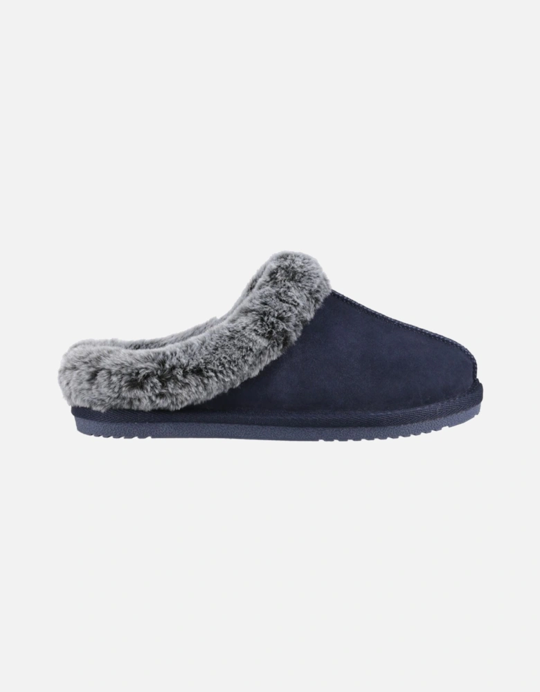 Amara Suede Women's Navy Slippers
