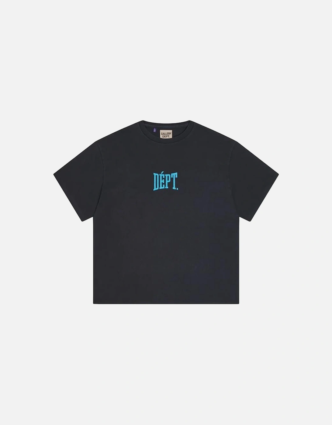 Dept Gym Blue Logo T-Shirt in Vintage Black, 3 of 2