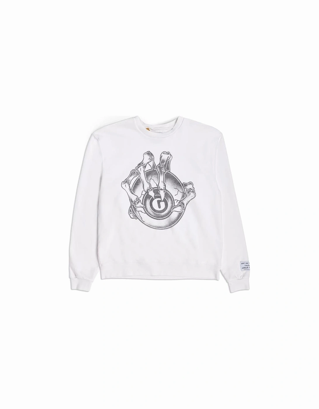 G Ball Crewneck Sweatshirt in White, 3 of 2