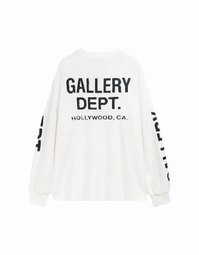 Long Sleeve Thermal T-Shirt in Cream