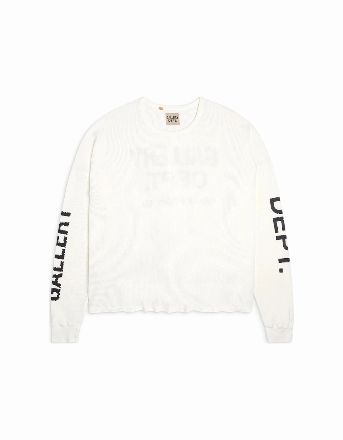 Long Sleeve Thermal T-Shirt in Cream, 3 of 2