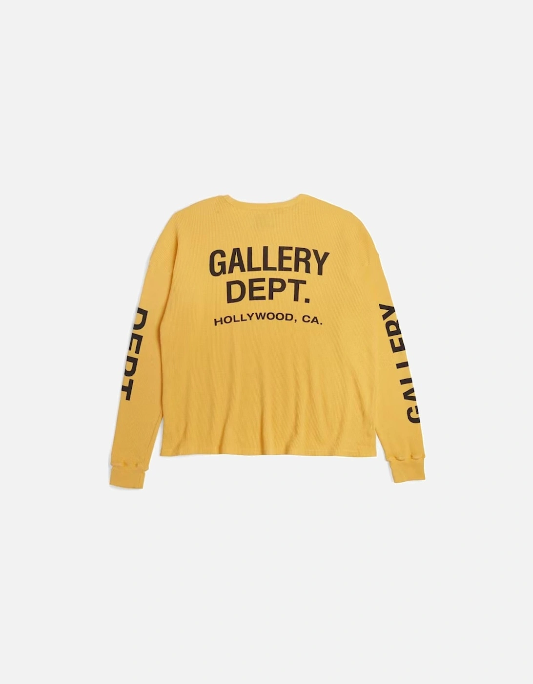 Long Sleeve Thermal T-Shirt in Yellow