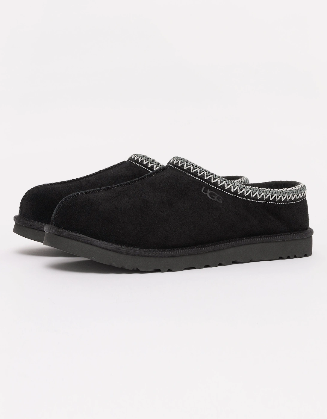 Tasman II Mens Slippers - Black, 6 of 5