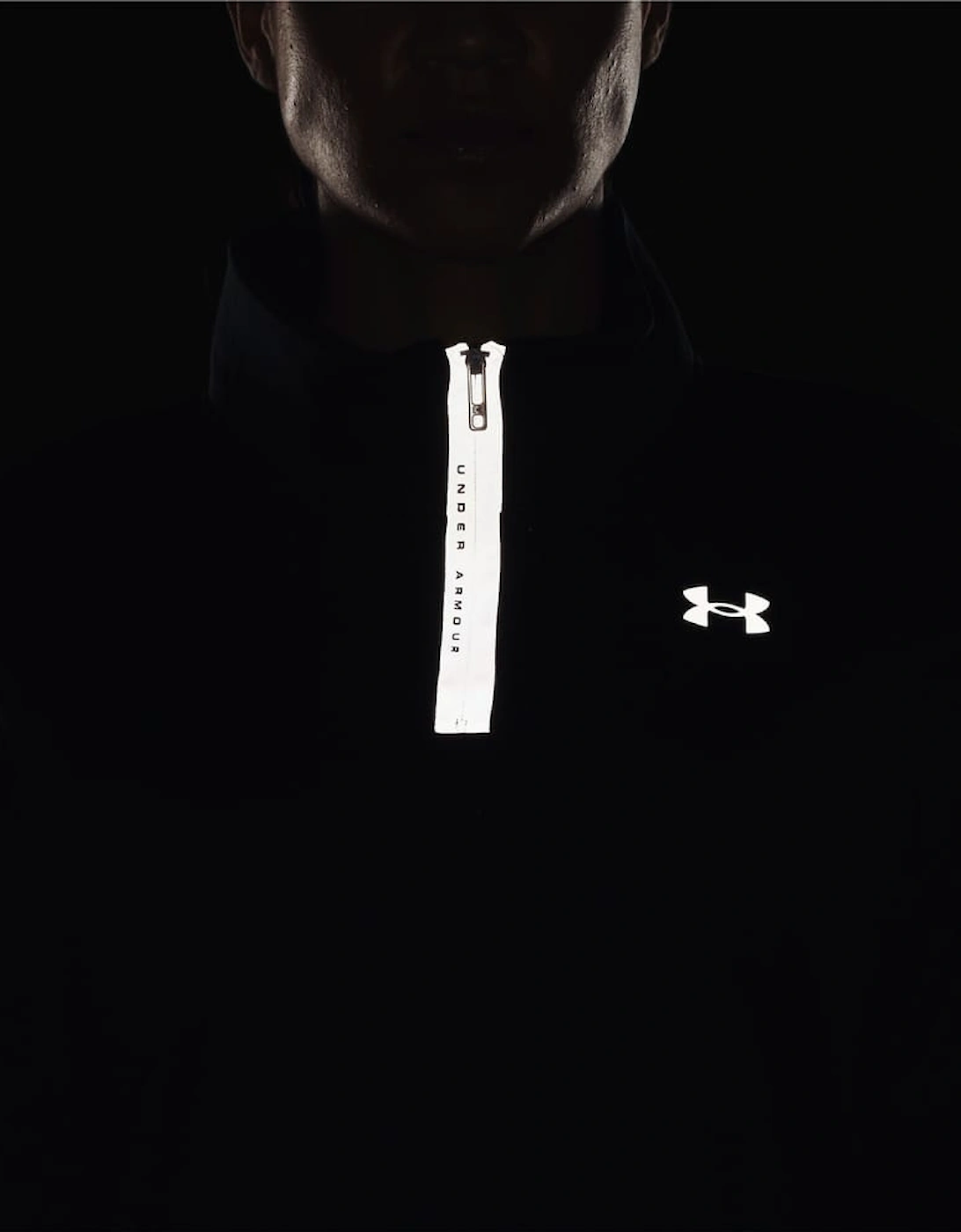 Armour Fleece Reflective 1/4 Zip Top - Reflective Quarter-Zip Top
