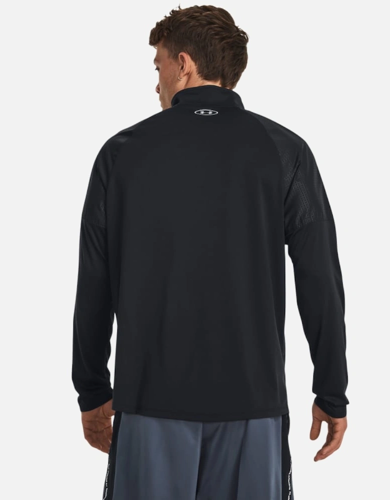 Tech Grid 1/4 Zip Top