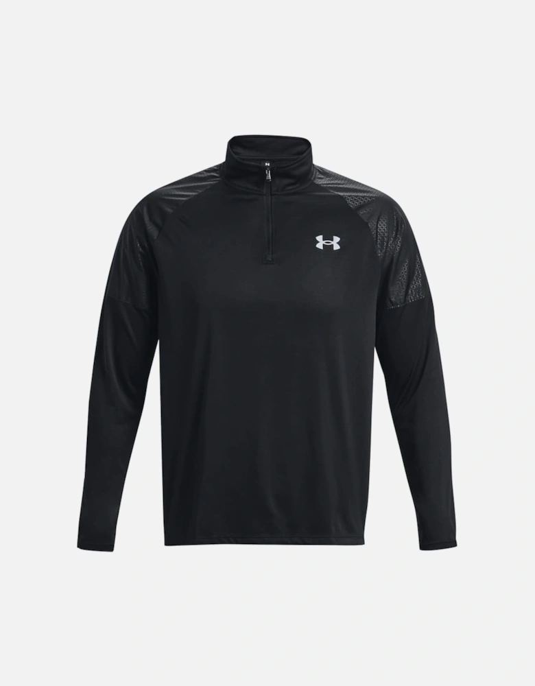 Tech Grid 1/4 Zip Top