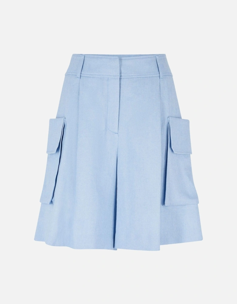Taeva Linen Blend Cargo Shorts