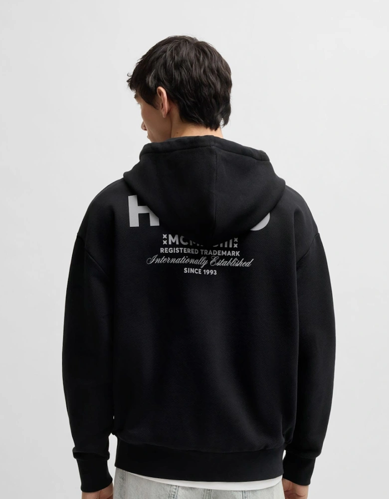 Nardimez Logo Print Full-Zip Hoodie