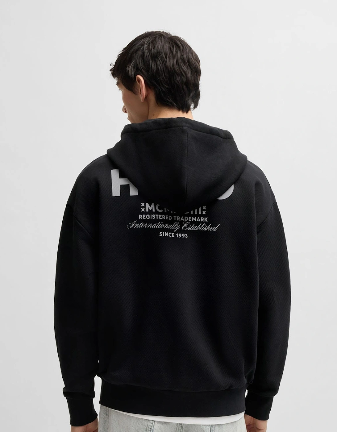 Nardimez Logo Print Full-Zip Hoodie