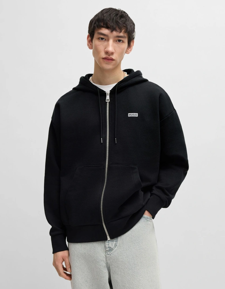 Nardimez Logo Print Full-Zip Hoodie