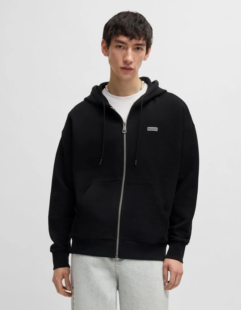 Nardimez Logo Print Full-Zip Hoodie