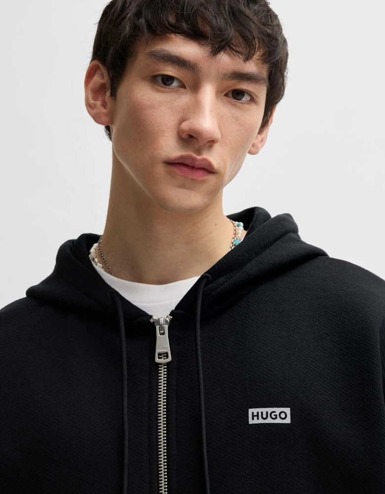Nardimez Logo Print Full-Zip Hoodie
