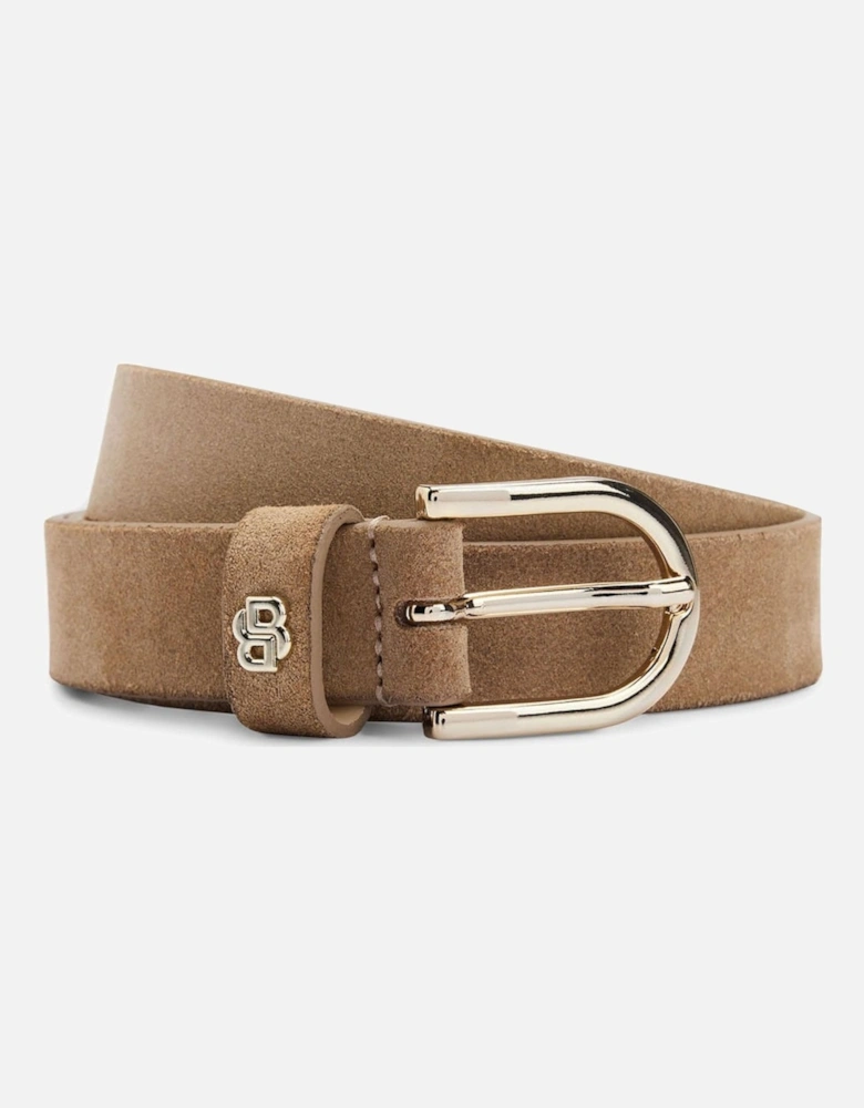 Double B Monogram Suede Belt