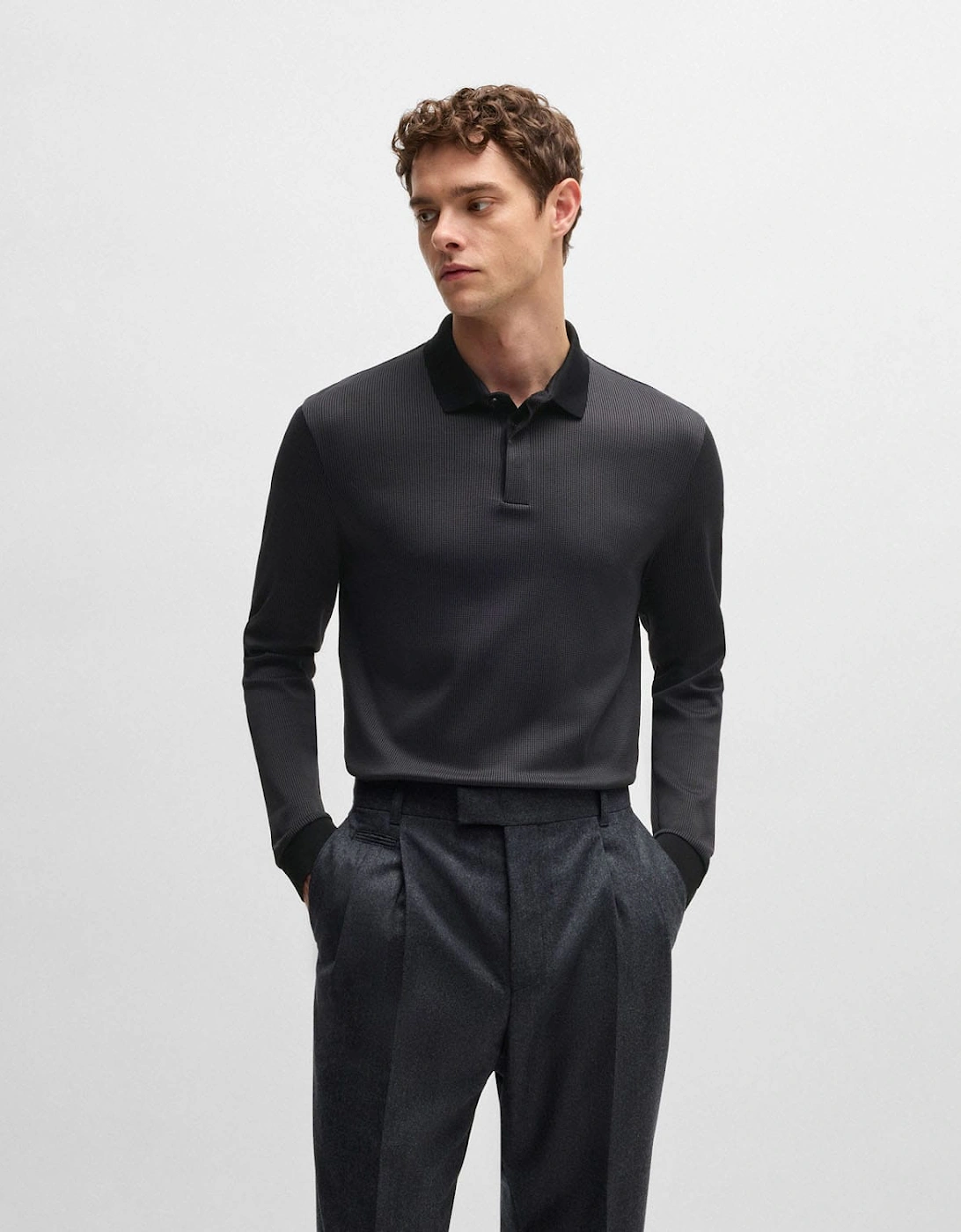 H-Pado 431 Long Sleeve Polo Shirt, 6 of 5