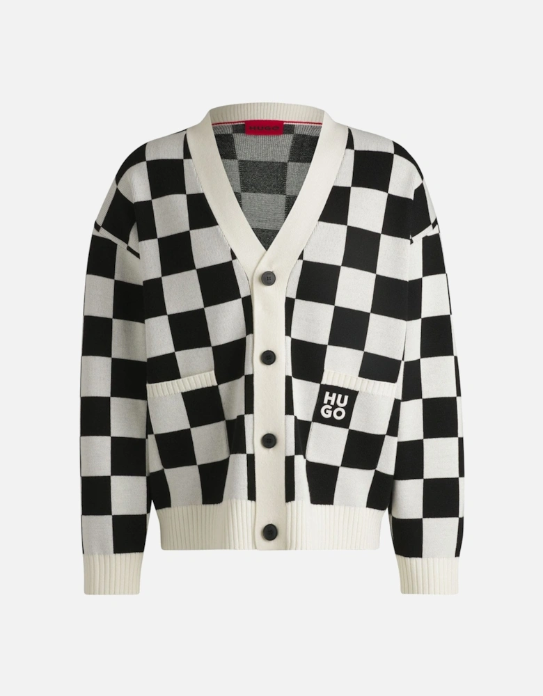 Skeeches Checked Pattern Cardigan