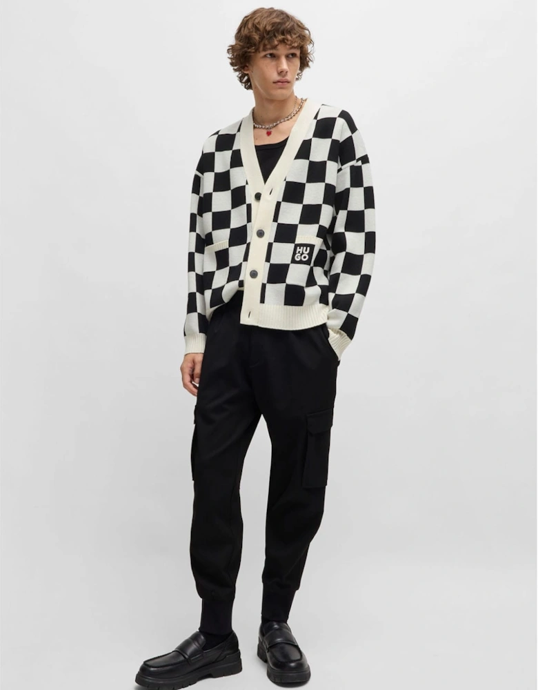 Skeeches Checked Pattern Cardigan