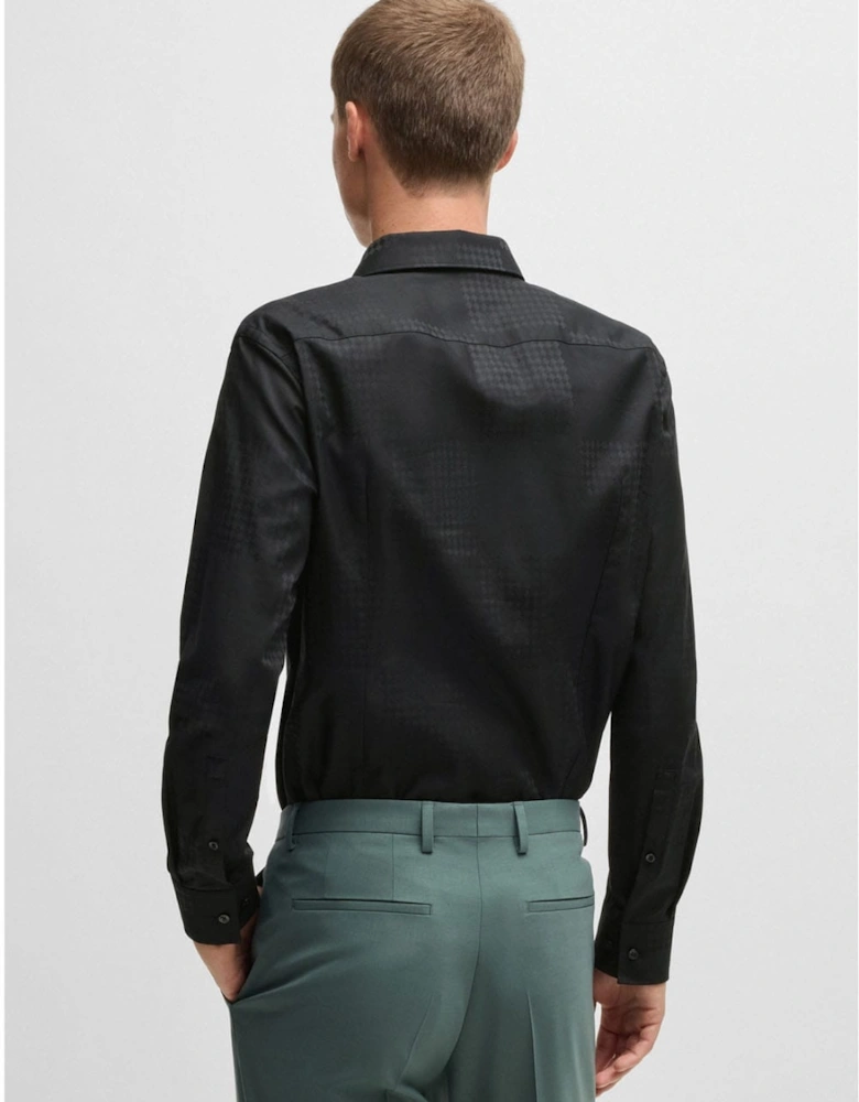 Kenno Checkerboard Print Shirt