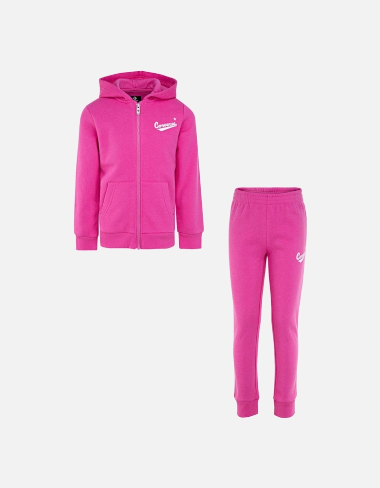 Juniors Logo Graphic Full-Zip Set