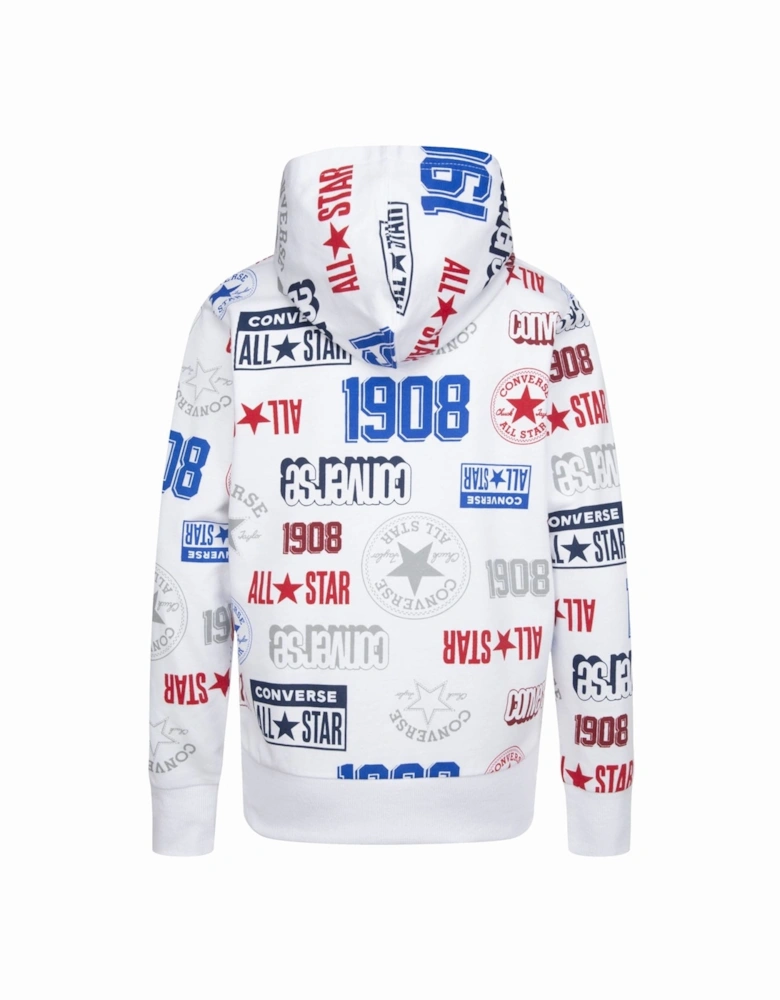 Juniors Logo Allover Print Hoodie
