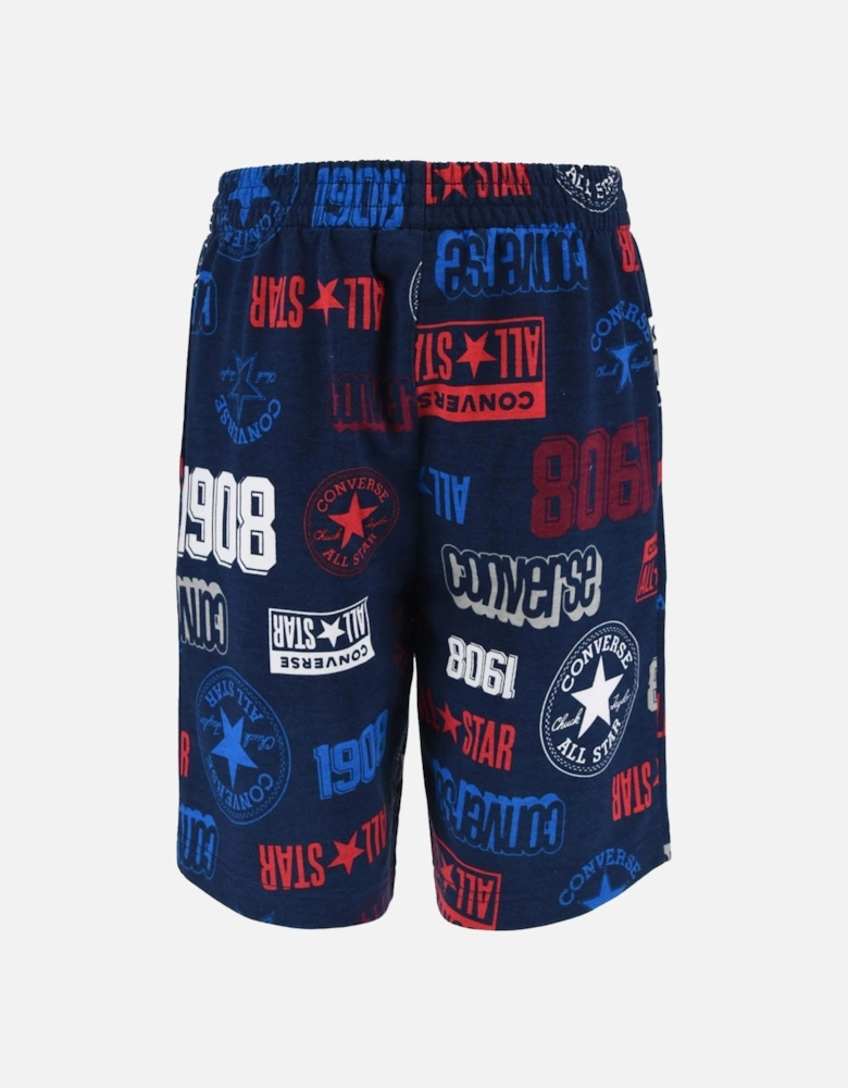 Juniors Logo Allover Print Shorts