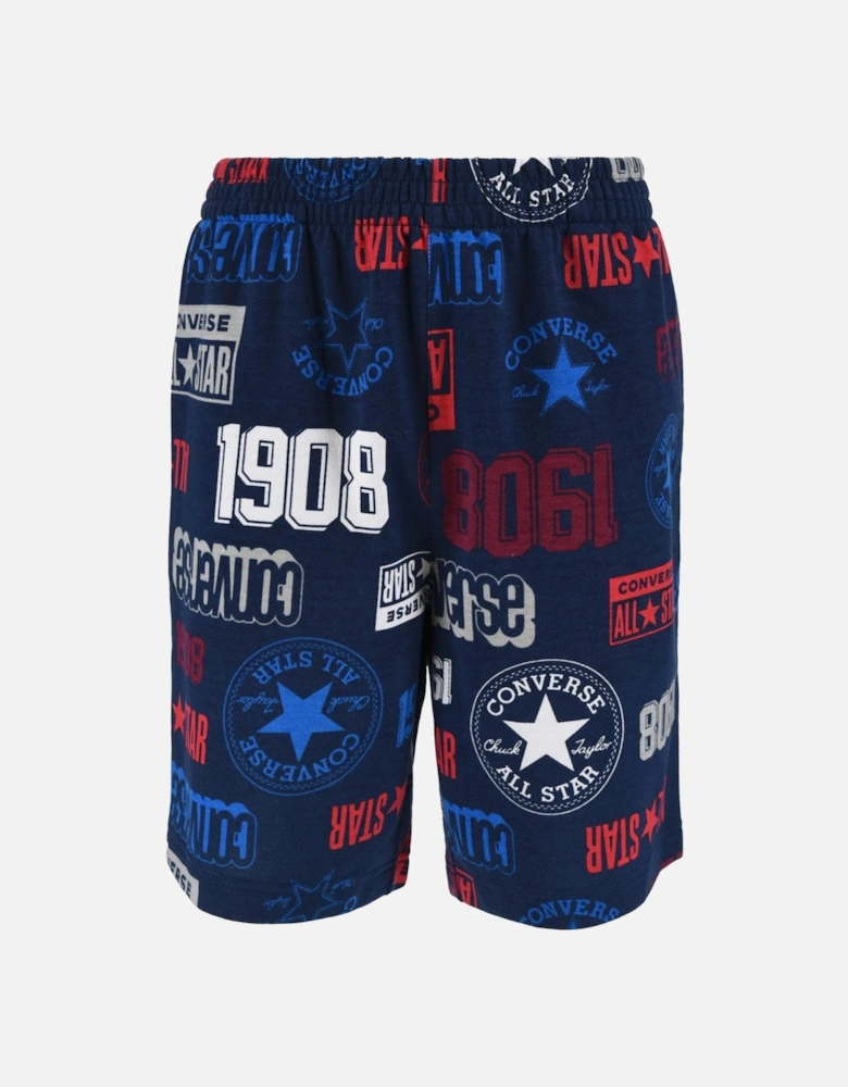 Juniors Logo Allover Print Shorts